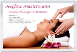 Massage Wellness Praxis - Webvisitenkarte 